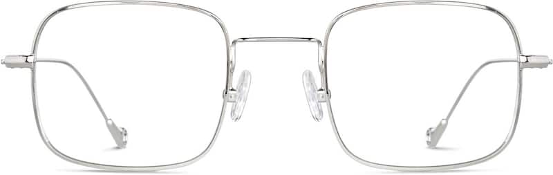 Silver Square Glasses