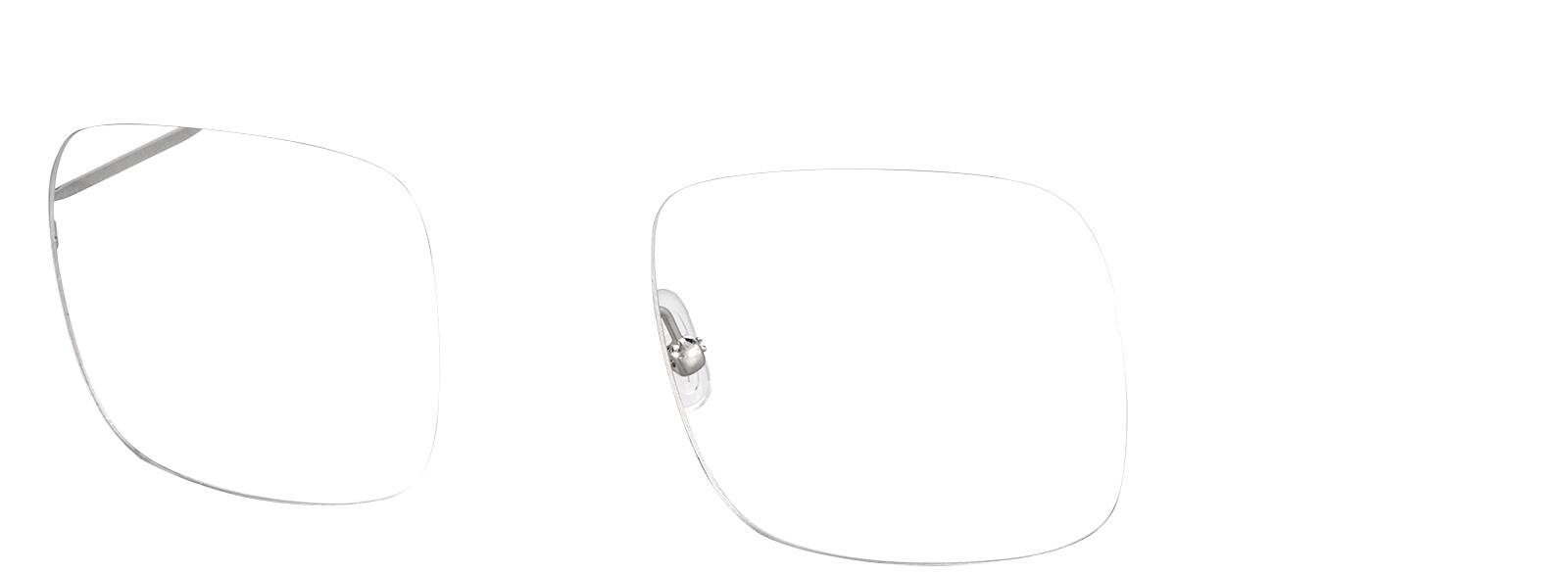 Silver Square Glasses #3212611 | Zenni Optical Canada