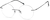 Angle view of Rimless Glasses 3212721 in Black thumbnail