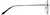 Side view of Rimless Glasses 3212721 in Black thumbnail