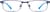 Front view of Kids’ Rectangle Glasses 3212916 in Navy thumbnail