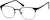 Angle view of Kids’ Browline Glasses 3213021 in Black thumbnail
