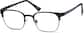 Angle view of Kids’ Browline Glasses 3213021 in Black thumbnail