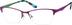 Rectangle Glasses 321317 in Orchid