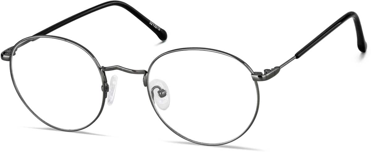 Angle view of Round Glasses 3213212 in Gray