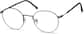 Angle view of Round Glasses 3213212 in Gray thumbnail