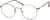 Angle view of Round Glasses 3213215 in Brown thumbnail