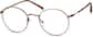 Angle view of Round Glasses 3213215 in Brown thumbnail
