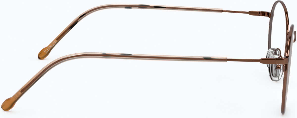 Side view of Round Glasses 3213215 in Brown thumbnail