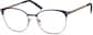 Angle view of Browline Glasses 3213416 in Navy thumbnail