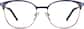 Front view of Browline Glasses 3213416 in Navy thumbnail
