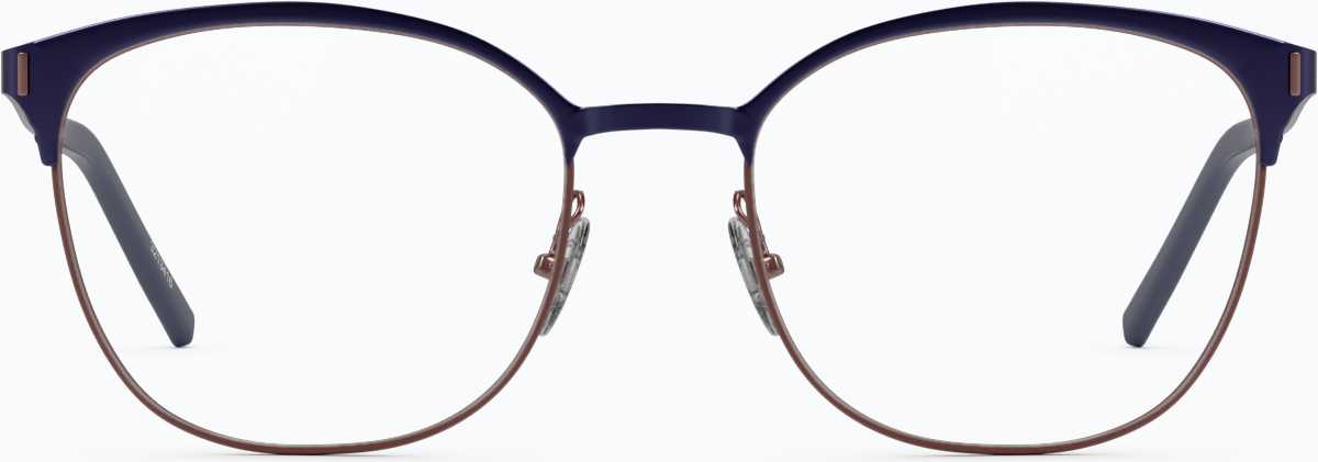 Front view of Browline Glasses 3213416 in Navy thumbnail