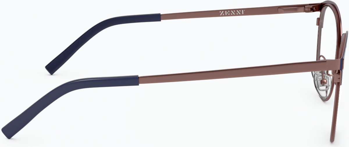 Side view of Browline Glasses 3213416 in Navy thumbnail