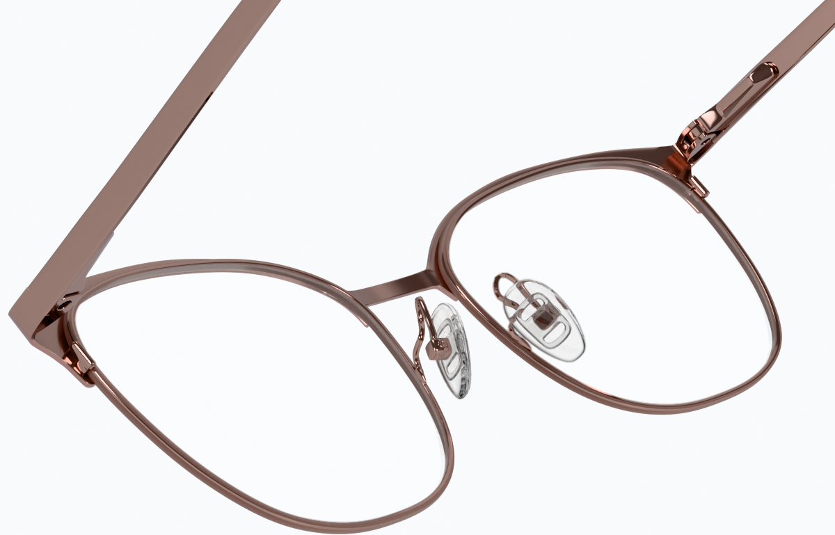 See-through view of Browline Glasses 3213419 in Pink thumbnail