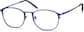 Angle view of Round Glasses 3213516 in Electric Blue thumbnail
