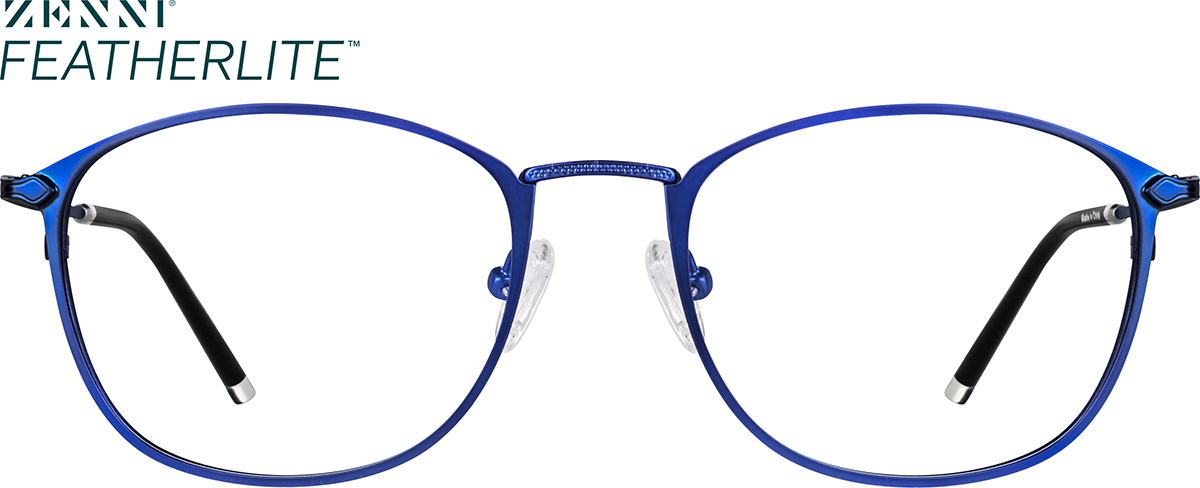 Electric Blue Round Glasses