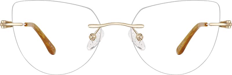 Gold Rimless Glasses