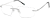 Angle view of Rimless Glasses 3213821 in Black thumbnail