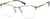 Angle view of Browline Glasses 3213914 in Gold thumbnail