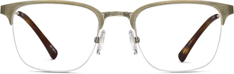Gold Browline Glasses