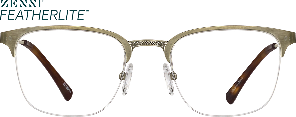 Gold Browline Glasses