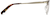 Side view of Browline Glasses 3213914 in Gold thumbnail