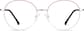 Front view of Haight-Ashbury Glasses 3214119 in Peach thumbnail