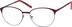 Oval Glasses 321418 in Dark Red