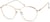 Angle view of Round Glasses 3214214 in Gold thumbnail