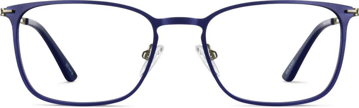 Front view of Rectangle Glasses 3214416 in Navy