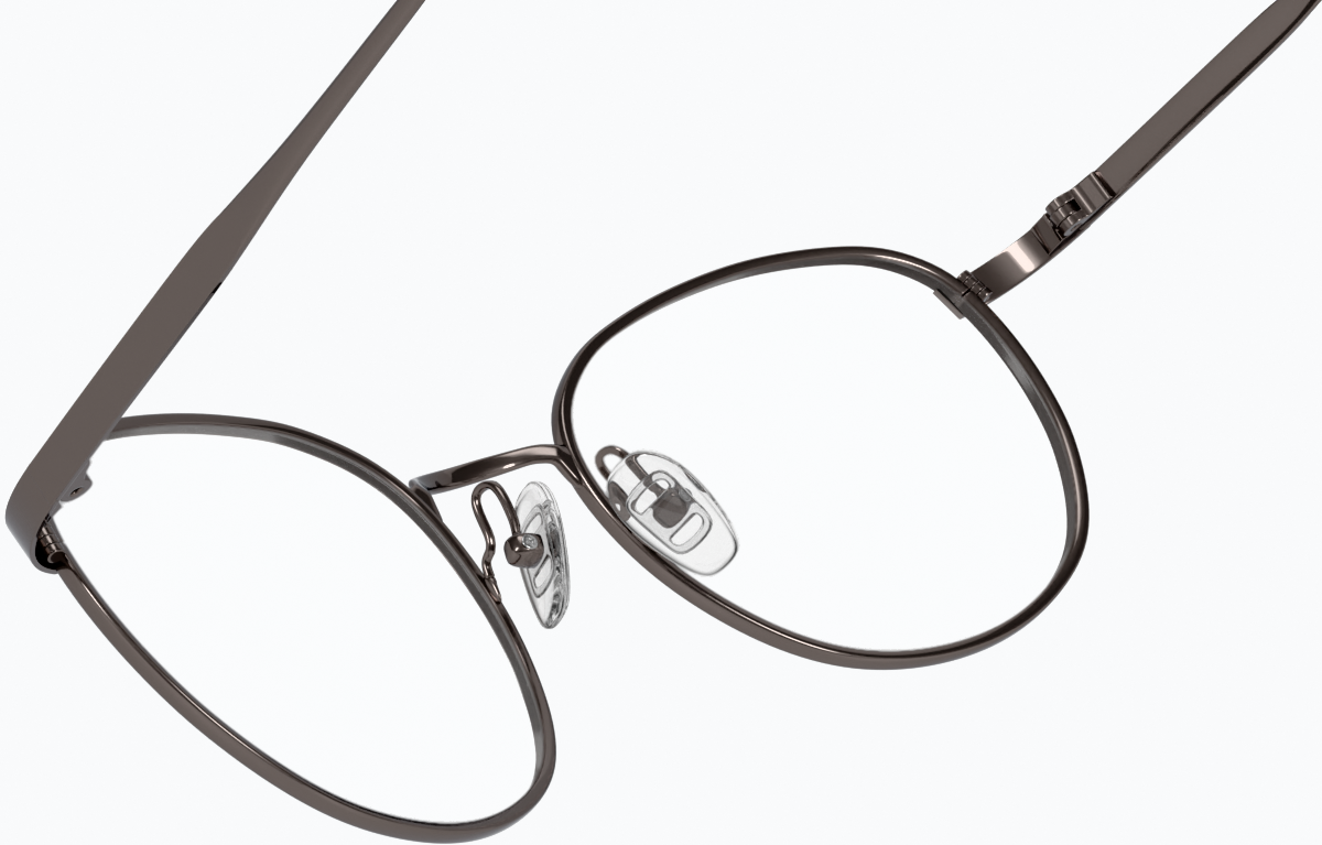 See-through view of Round Glasses 3214512 in Graphite thumbnail