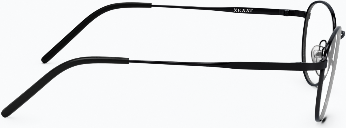 Side view of Round Glasses 3214521 in Black thumbnail