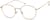 Angle view of Round Glasses 3214614 in Gold thumbnail
