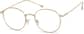 Angle view of Round Glasses 3214614 in Gold thumbnail
