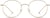 Front view of Round Glasses 3214614 in Gold thumbnail