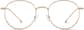 Front view of Round Glasses 3214614 in Gold thumbnail