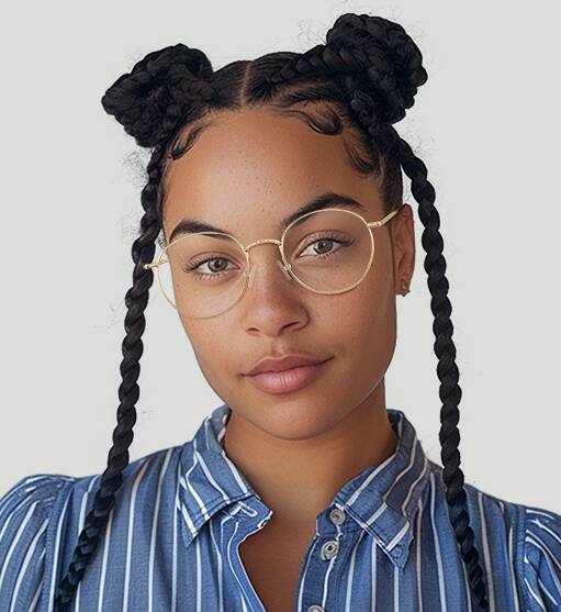 Round Glasses 32146