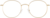 Front view of Round Glasses 3214614 in Gold thumbnail