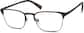 Angle view of Browline Glasses 3214721 in Black thumbnail