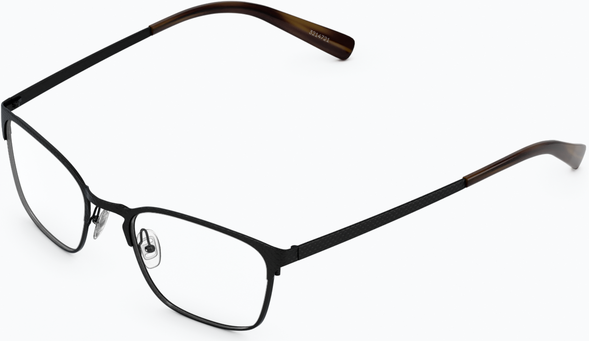 Angle view of Browline Glasses 3214721 in Black thumbnail