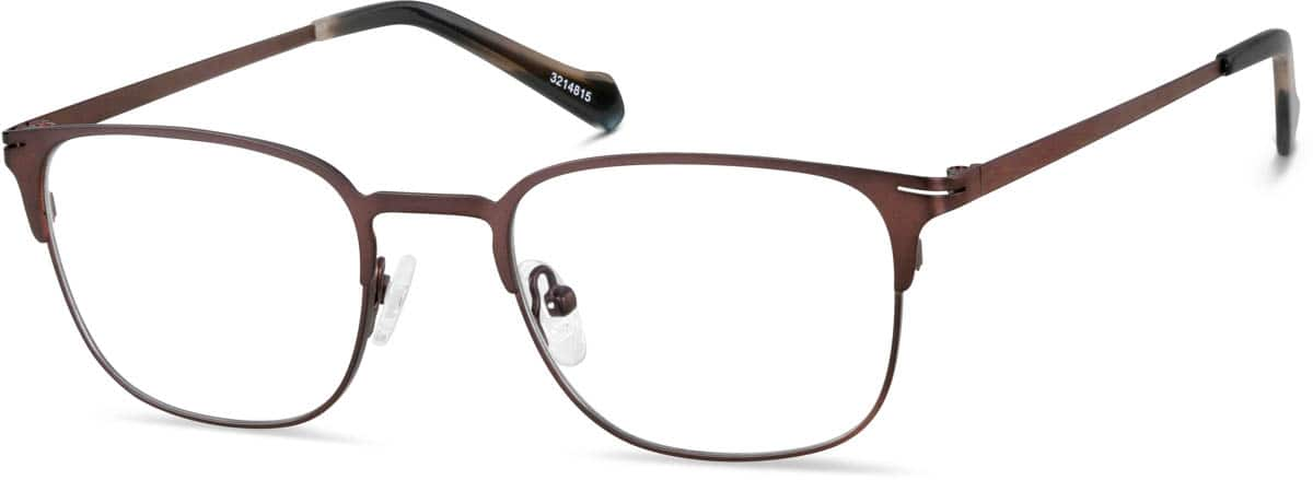 Angle view of Square Glasses 3214815 in Espresso