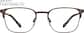 Front view of Browline Glasses 3214815 in Espresso thumbnail