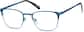 Angle view of Browline Glasses 3214816 in Peacock thumbnail