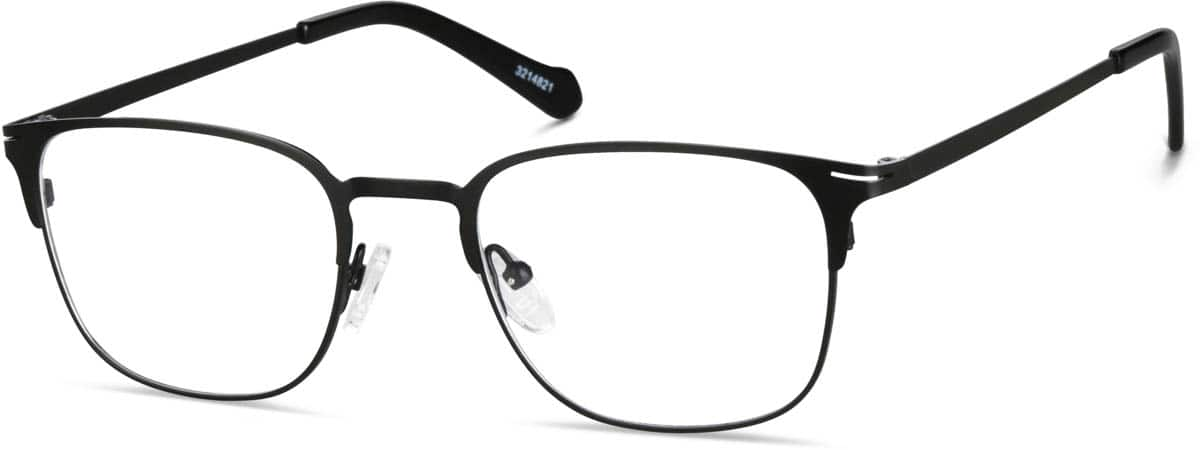 Angle view of Square Glasses 3214821 in Black