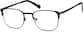 Angle view of Browline Glasses 3214821 in Black thumbnail