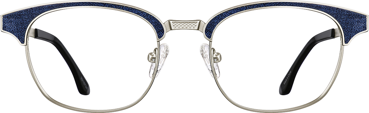 Navy Browline Glasses