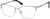 Angle view of Rectangle Glasses 3215811 in Silver thumbnail