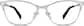 Front view of Browline Glasses 3215811 in Silver thumbnail