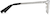 Side view of Rectangle Glasses 3215811 in Silver thumbnail