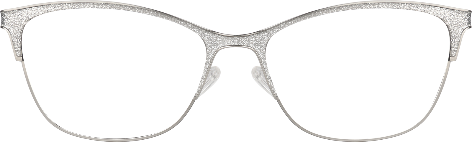 Silver Browline Glasses #3215811 | Zenni Optical